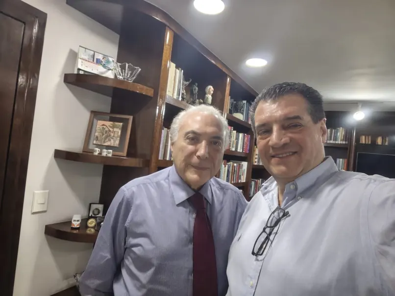 Eduardo Salém com Michel Temer