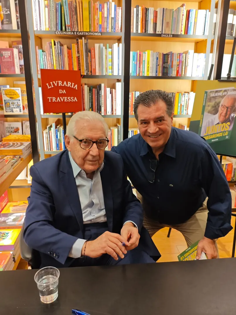 Eduardo Salém com Guilherme Afif Domingos